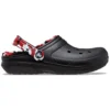 Classic Lined Clog în stil camuflaj „Black & Red”