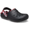 Classic Lined Clog în stil camuflaj „Black & Red”