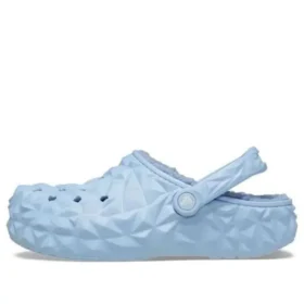 Classic Lined Geometric Clog „Albastru”