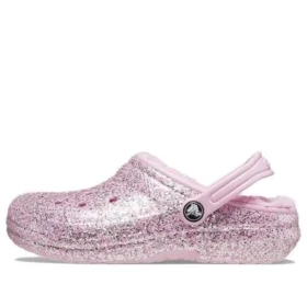 Classic Lined Glitter Saboți „Pink”