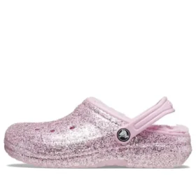Classic Lined Glitter Saboți „Pink”