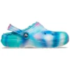 Classic Lined Solarized Clog „White Blue Aqua”