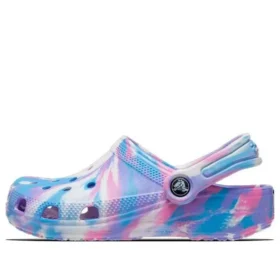 Classic Marbled Clog „Albastru, violet, roz”