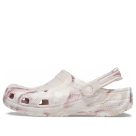 Classic Marbled Saboți „White Pink”
