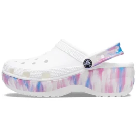 Classic Platform Clog „Dream” „Alb-violet”