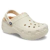 Classic Platform Lined Clog „Bone”