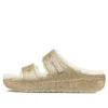 Classic Sandal Cozzzy cu Glitter „Multi Gold”