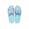 Classic Slide cu platformă și imprimeu de palmier „Blue Multi-Color”