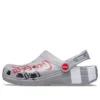 Coca-Cola x Crocs Crossover Light X Sandale unisex casual cu pantofi fără toc pentru activități în aer liber, de culoare gri
