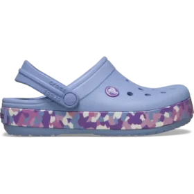 Crocband Glow Confetti Band Clog pentru copii