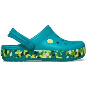 Crocband Glow Confetti Band Clog pentru copii