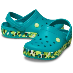Crocband Glow Confetti Band Clog pentru copii