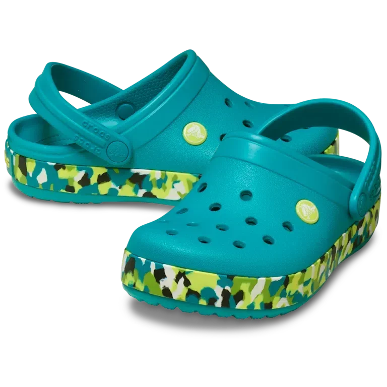 Crocband Glow Confetti Band Clog pentru copii Crocband Glow Confetti Band Clog pentru copii