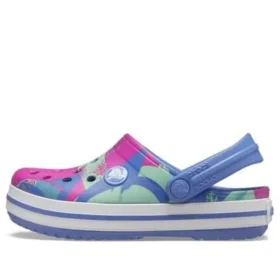 Crocband Graphic Saboți „Blue Pink Green”
