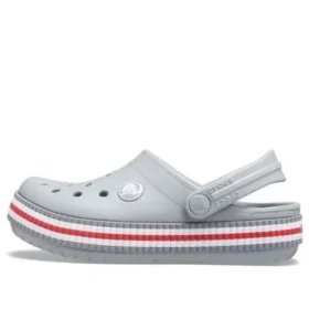 Crocband Varsity Saboți „Gri-Roșu”