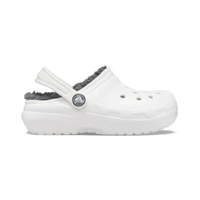 Crocs Classic Clog pentru copii, saboți, sandale sportive „White Grey”