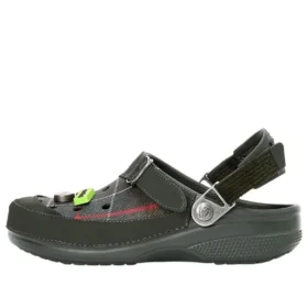 Crocs x Barbour Saboți „Olive Plaid”