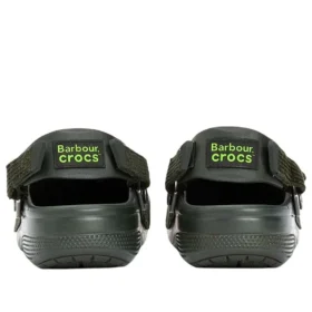 Crocs x Barbour Saboți „Olive Plaid”
