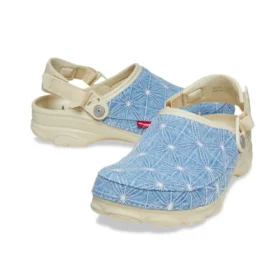 Crocs x Levi’s Sashiko All-Terrain Saboț „Bone Blue”