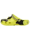 Crocs x MCM Saboți cu imprimeu camuflaj „Galben neon”