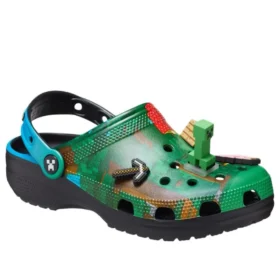 Crocs x Minecraft Saboți „Green Black”