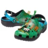 Crocs x Minecraft Saboți „Green Black”