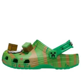 Crocs x Minecraft Sabot ușor cu talpă înaltă „Green”