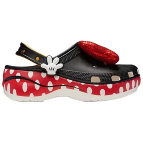 Crocs x Minnie Mouse Platform Clogs „Negru Roșu Alb”