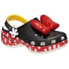 Crocs x Minnie Mouse Platform Clogs „Negru Roșu Alb”