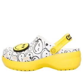 Crocs x Smiley World Charm Platform Clog „Yellow White”