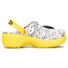 Crocs x Smiley World Charm Platform Clog „Yellow White”