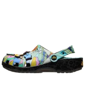 Crocs x The Beatles Saboți „Multi-Color Black”