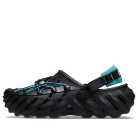Echo Clog cu șireturi reflectorizante „Black Teal”