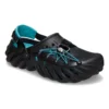 Echo Clog cu șireturi reflectorizante „Black Teal”
