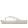 Flip-flop cu platformă clasică „White”