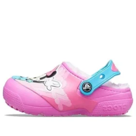 Fun Lab Disney Minnie Lined Saboți „Pink Blue”