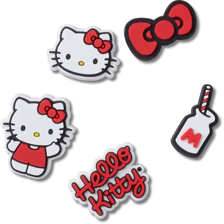 Hello Kitty, set de 5 brelocuri Jibbitz™ Hello Kitty, set de 5 brelocuri Jibbitz™