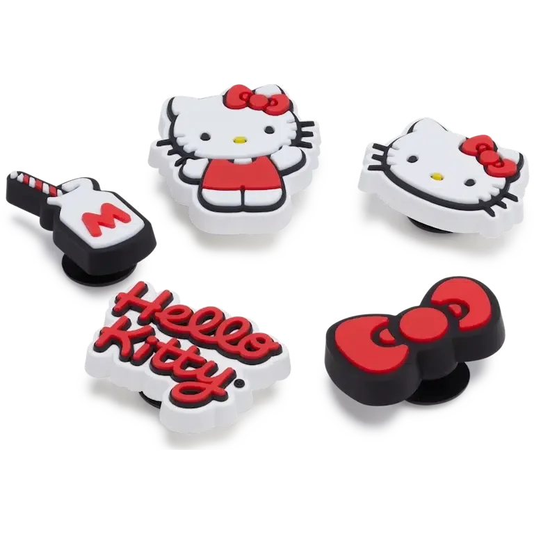 Hello Kitty, set de 5 brelocuri Jibbitz™ Hello Kitty, set de 5 brelocuri Jibbitz™