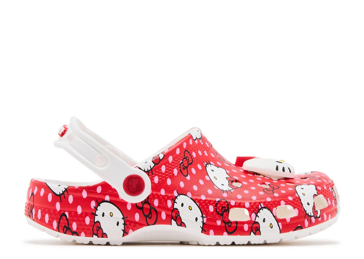 Hello Kitty x Classic Clog pentru copii „Red Polka Dots” Hello Kitty x Classic Clog pentru copii „Red Polka Dots”
