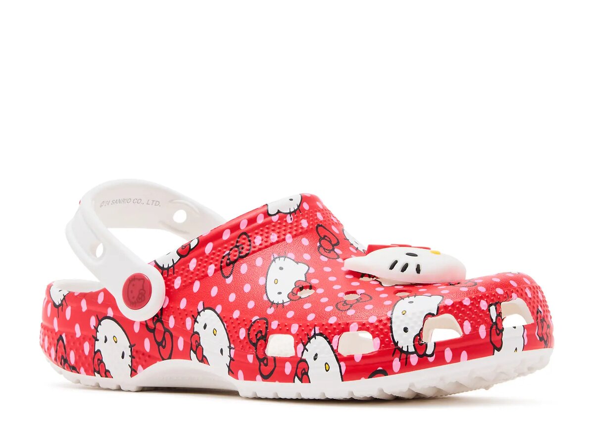 Hello Kitty x Classic Clog pentru copii „Red Polka Dots” Hello Kitty x Classic Clog pentru copii „Red Polka Dots”