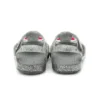 Isabella Sandale Glitter fără toc „Grey Silver”
