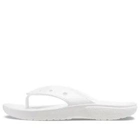 Șlapi casual clasici Crocs Classic Flip, unisex, albi