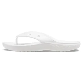 Șlapi casual clasici Crocs Classic Flip, unisex, albi