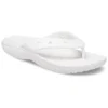 Șlapi casual clasici Crocs Classic Flip, unisex, albi