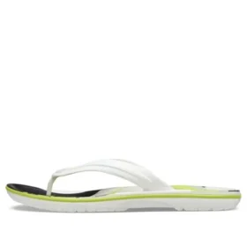 Șlapi Crocband Flip „Alb, verde, negru”