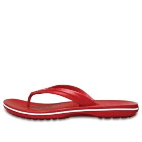 Șlapi Crocband „Roșu Alb”