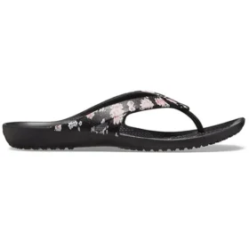 Șlapi cu imprimeu Kadee 2 „Floral Black”