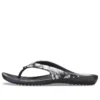 Șlapi de sezon Kadee II „Tropical Floral Black”