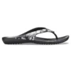 Șlapi de sezon Kadee II „Tropical Floral Black”