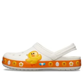 Linia Classic Clog Friends Beach „Alb-Galben”